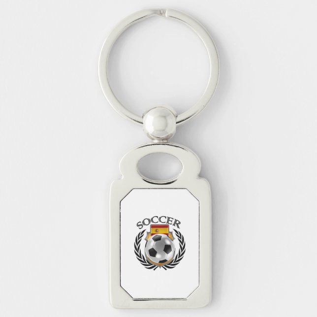 Spain Soccer 2016 Fan Gear Key Ring (Front)