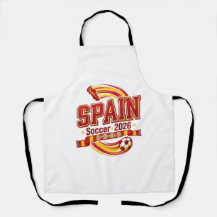 Spain Soccer 2026 Soccer Bold Country Typography F Apron