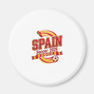 Spain Soccer 2026 Soccer Bold Country Typography F Magnet