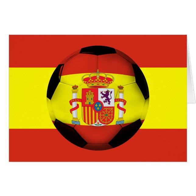 Spain Soccer Ball (Front Horizontal)
