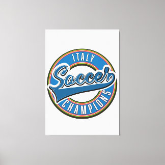 Spain soccer champions logo. canvas print