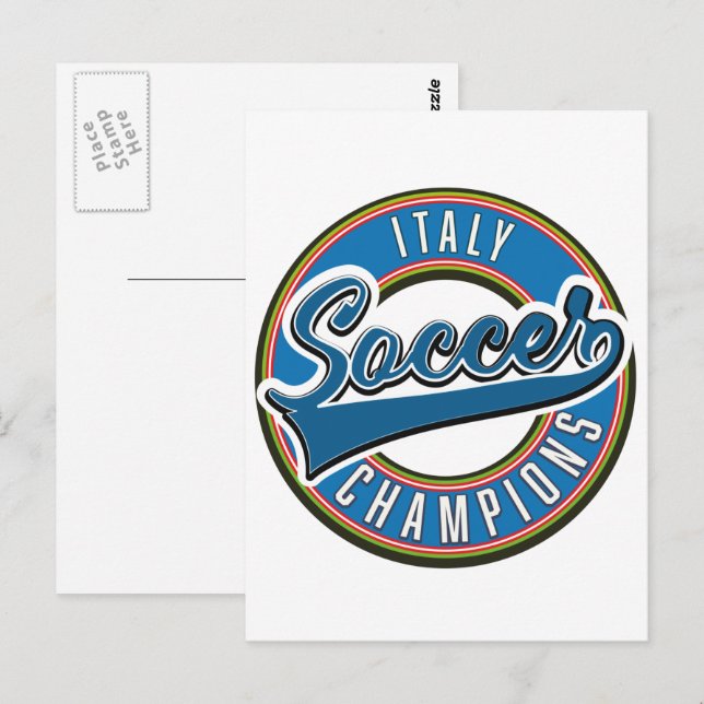 Spain soccer champions logo. postcard (Front/Back)
