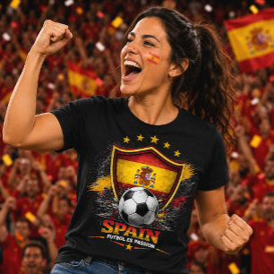 Spain Soccer Fan La Roja Football World Cup Futbol Tri-Blend Shirt