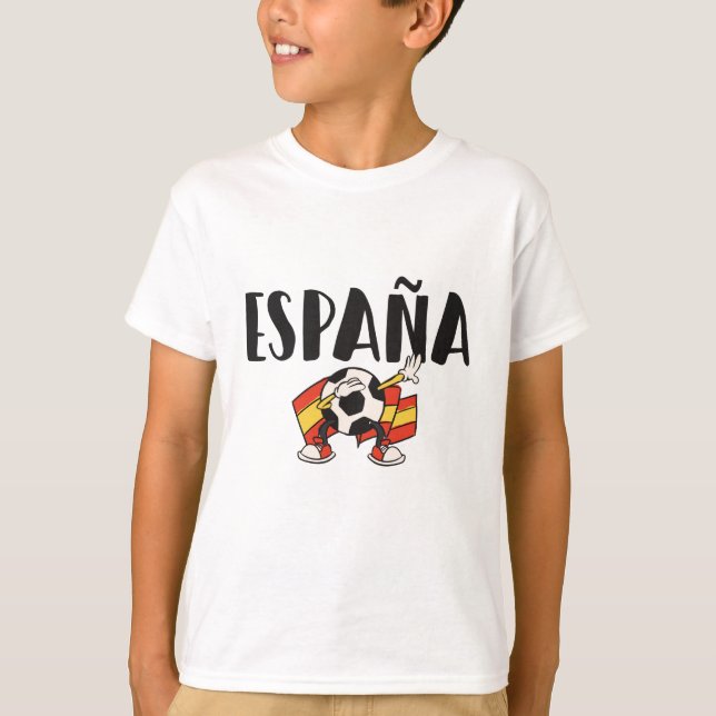 Spain Soccer Football Fan Shirt Flag (Front)