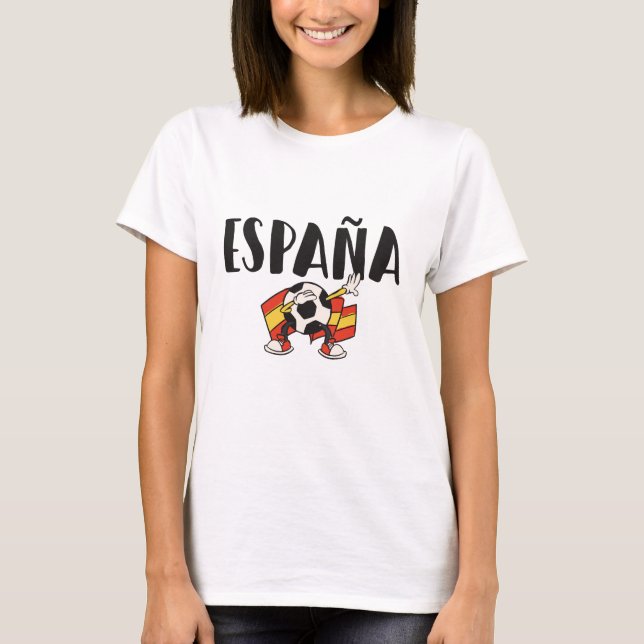 Spain Soccer Football Fan Shirt Flag (Front)
