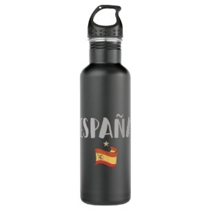 Spain Soccer Football Fan Shirt Flag 710 Ml Water Bottle