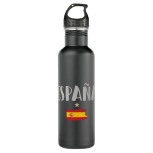 Spain Soccer Football Fan Shirt Flag 710 Ml Water Bottle