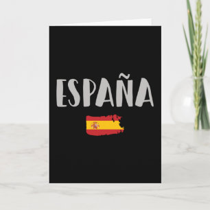 Spain Soccer Football Fan Shirt Flag Card
