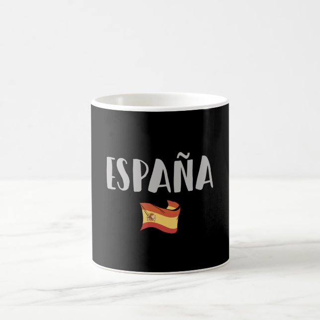 Spain Soccer Football Fan Shirt Flag Coffee Mug (Center)