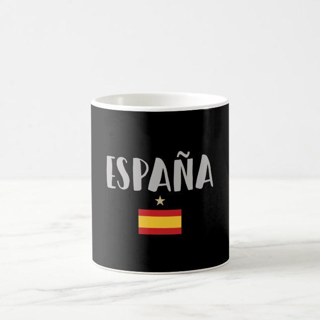 Spain Soccer Football Fan Shirt Flag Coffee Mug (Center)