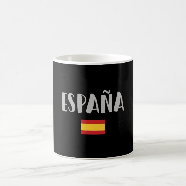 Spain Soccer Football Fan Shirt Flag Coffee Mug (Center)