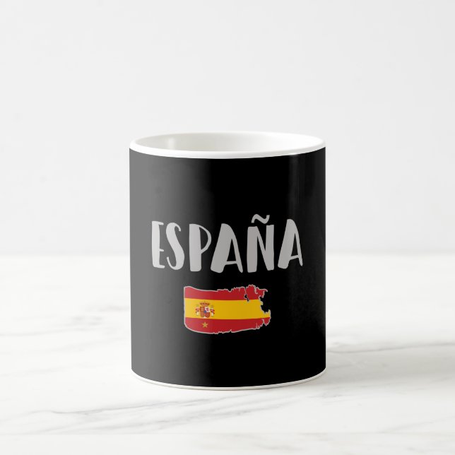 Spain Soccer Football Fan Shirt Flag Coffee Mug (Center)