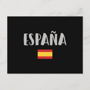 Spain Soccer Football Fan Shirt Flag Postcard