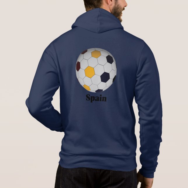 Spain Soccer Hoodie (Back)