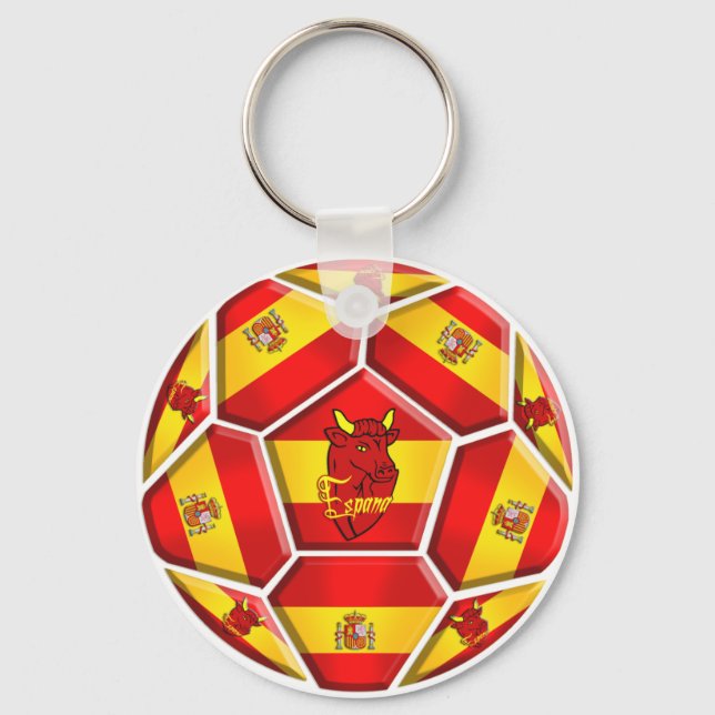 Spain Soccer Key Ring (Front)