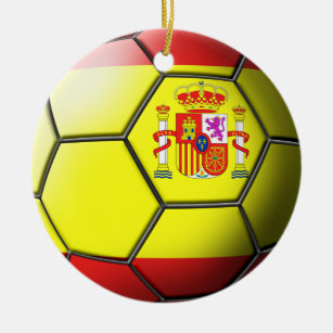 Spain Soccer Ornament