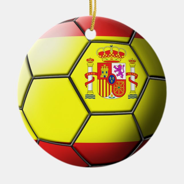 Spain Soccer Ornament (Front)