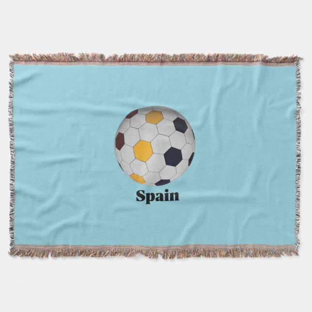 Spain soccer  throw blanket (Front)