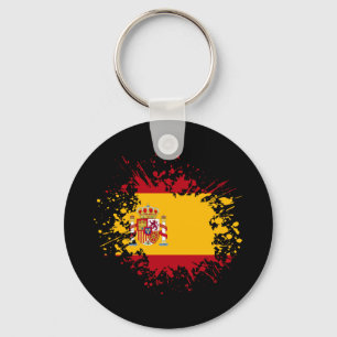 Spain Souvenir Landmark, Espana Flag Travel Key Ring