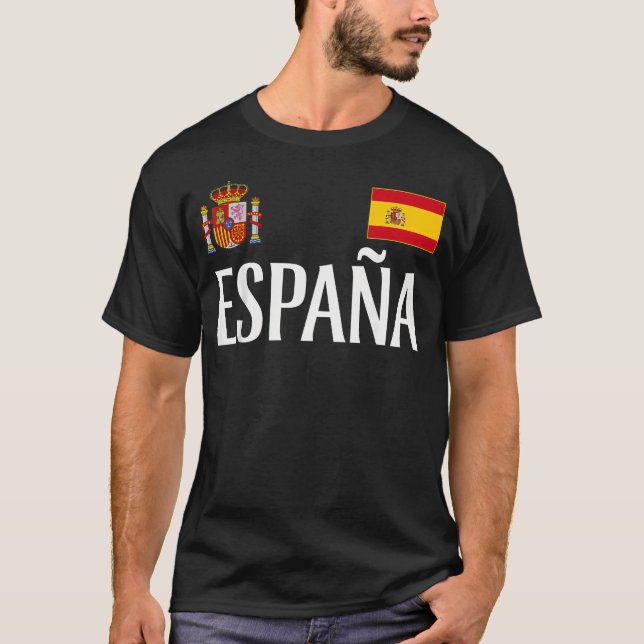 Spain Spanish Flag Espana Pride T-Shirt (Front)