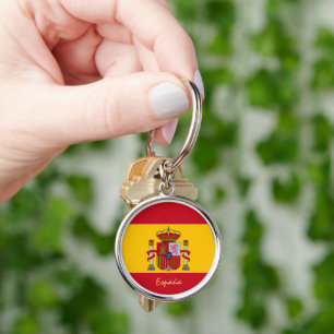 Spain & Spanish Flag fashion, travel / sports fans Key Ring