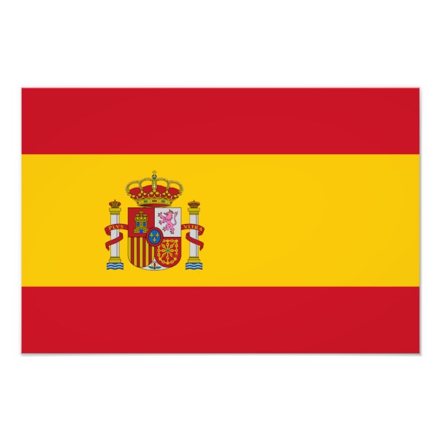 Spain – Spanish Flag Photo Print (Front)
