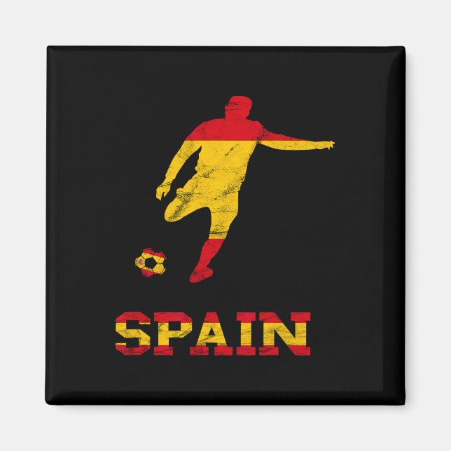 Spain Spanish Soccer Player Spain Flag Espana Span Magnet (Front)