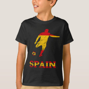 Spain Spanish Soccer Player Spain Flag Espana Span T-Shirt