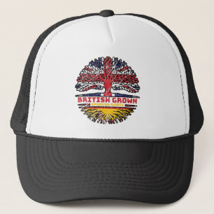 Spain Spanish Uk United Kingdom British Tree Roots Trucker Hat