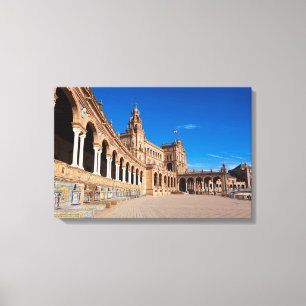 Spain square, Seville Canvas Print