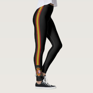 Spain stripes flag leggings