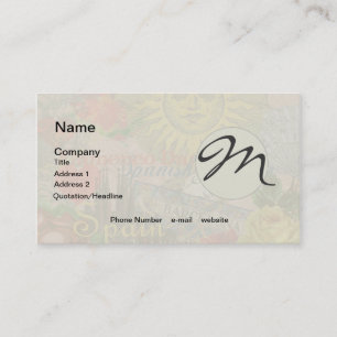 Spain Sunshine Spanish Travel Art Business Card
