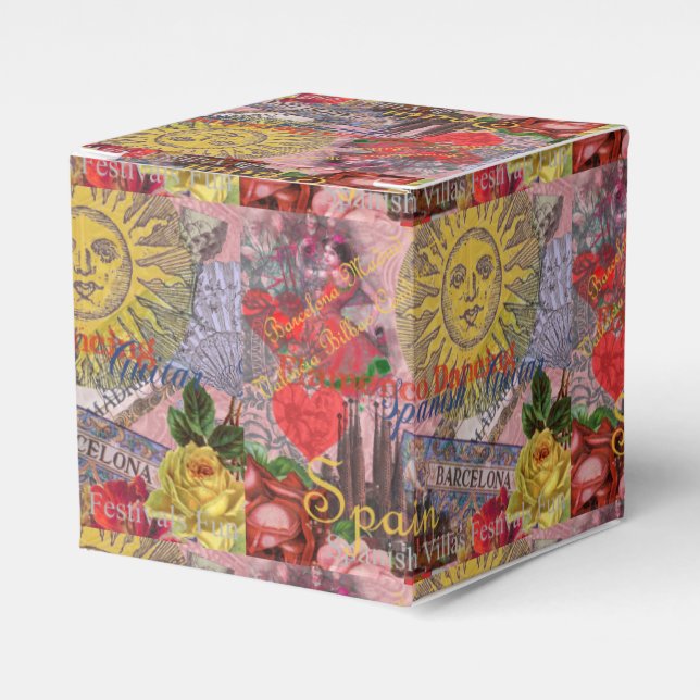 Spain Sunshine Spanish Travel Art Favour Box (Front Side)