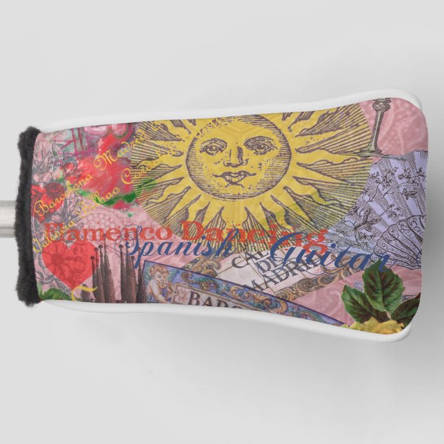Spain Sunshine Spanish Travel Art Golf Head Cover (Front)