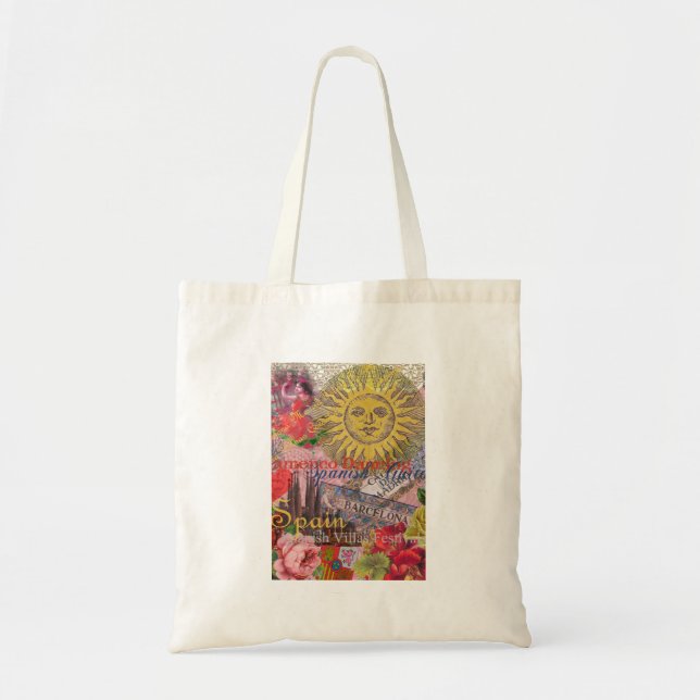 Spain Sunshine Spanish Travel Art Tote Bag (Front)