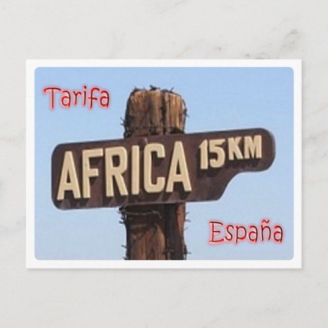 Spain - Tarifa - Sign - Postcard (Front)