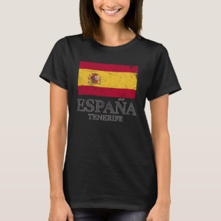 Spain Tenerife Flag Travel Europe Holiday T-Shirt
