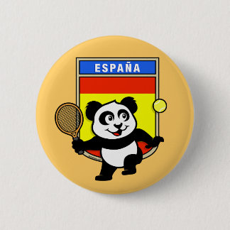 Spain Tennis Panda 6 Cm Round Badge