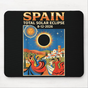 Spain Total Solar Eclipse 2026 August 12 Astronomy Mouse Mat