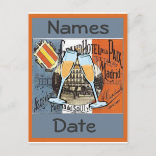 Spain Travel Postcard, edit text Postcard