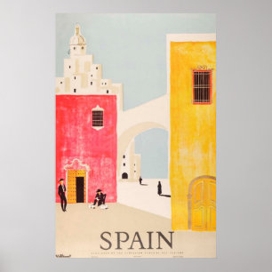 Spain travel poster vintage