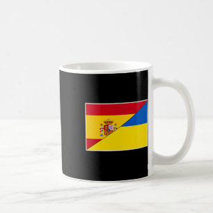 Spain Ukraine Flag Spanish Ukrainian Support Citiz Coffee Mug