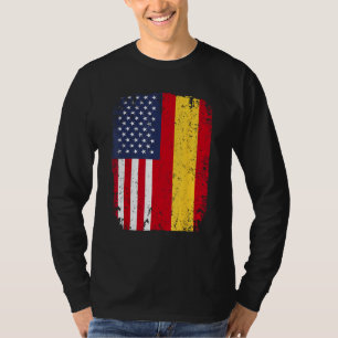 Spain USA American Flag Spanish Dual Citizenship G T-Shirt
