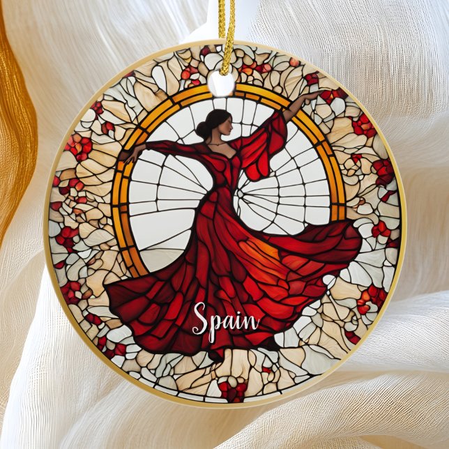 Spain Vacation Souvenir  Ceramic Tree Decoration (Creator Uploaded)