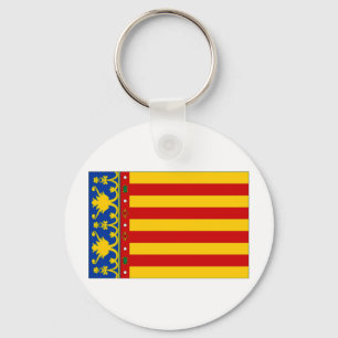 Spain Valencia Flag Key Ring