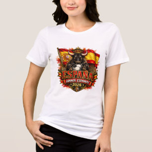 Spain ¡Vamos España! 2026 Soccer Fan Tri-Blend Shirt