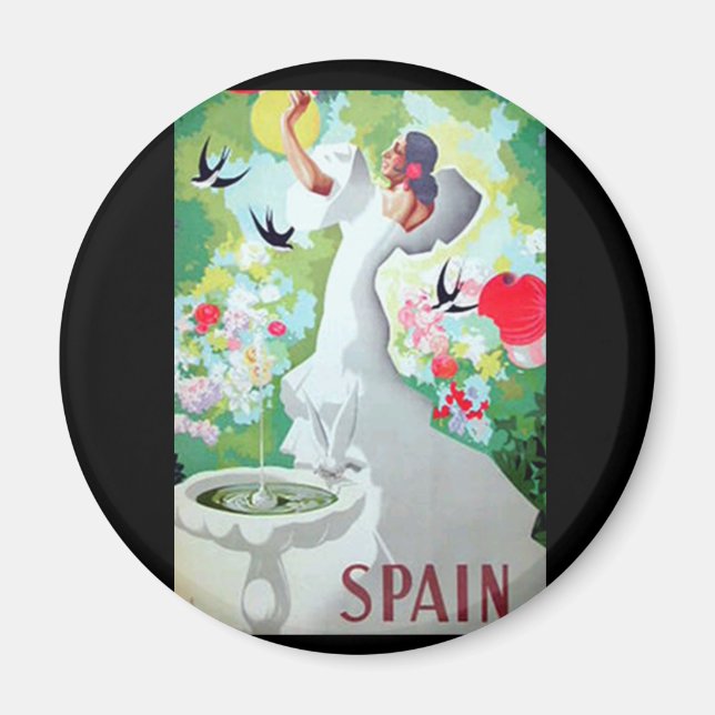 Spain Vintage Image Magnet (Front)