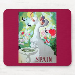 Spain Vintage Image Mouse Mat