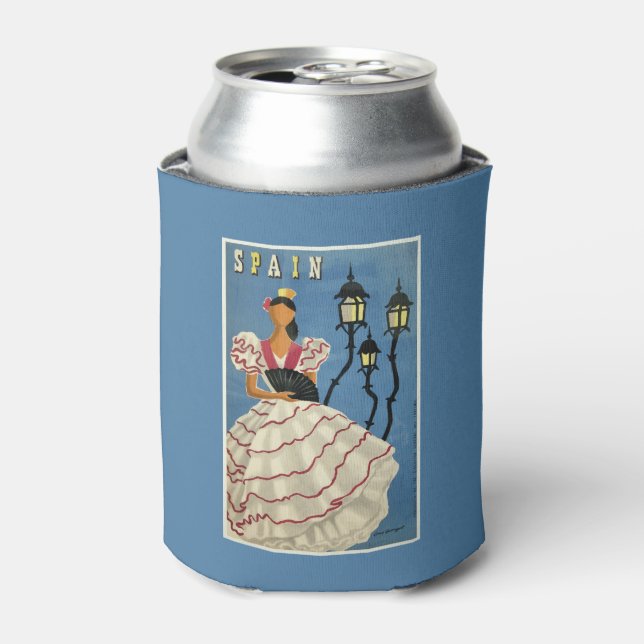 Spain Vintage Travel custom can cooler (Can Front)
