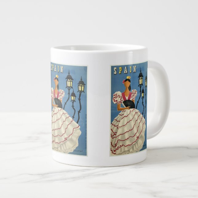 SPAIN Vintage Travel mugs (Front Right)